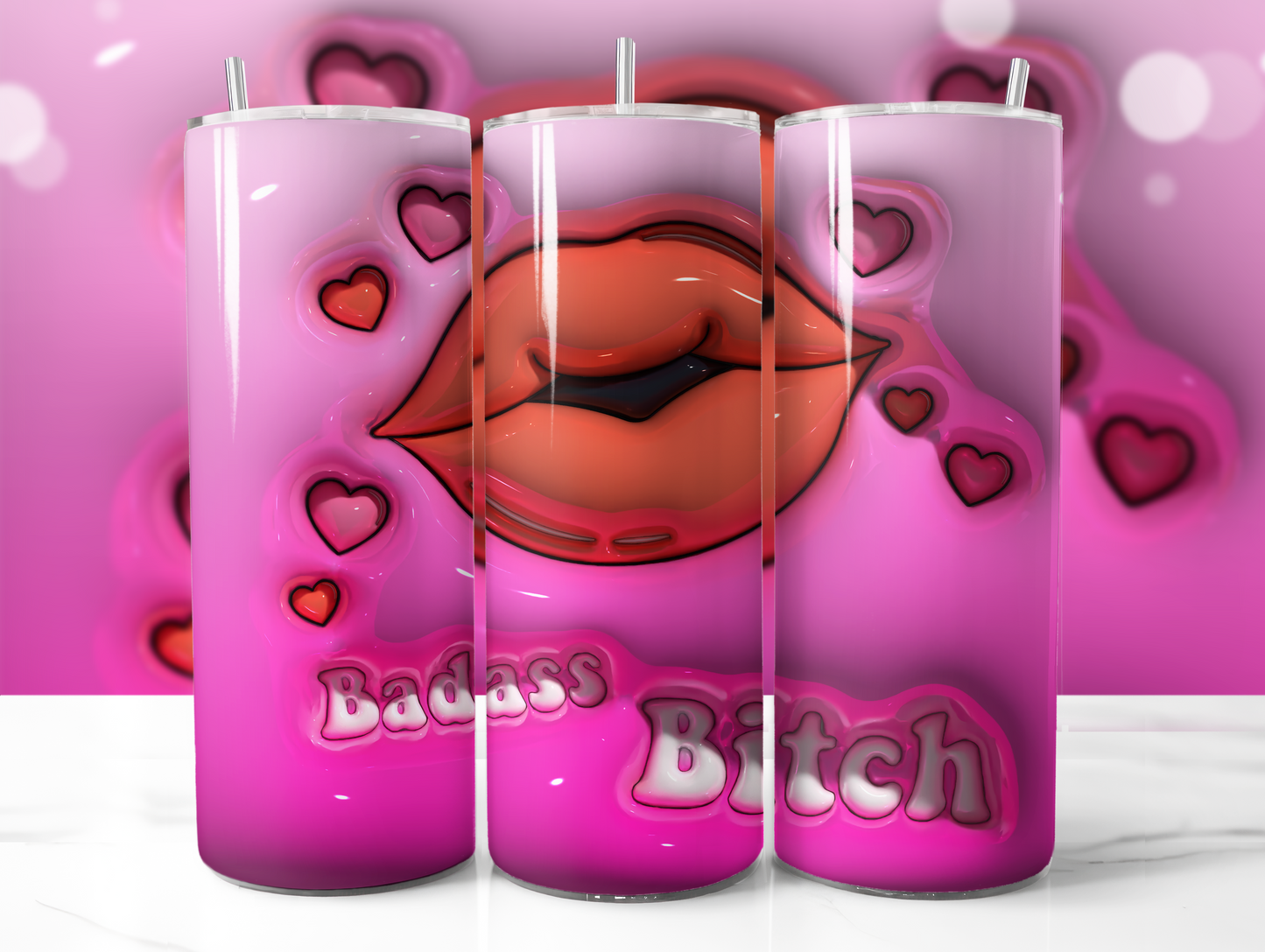 3D Puff Badass B*tch