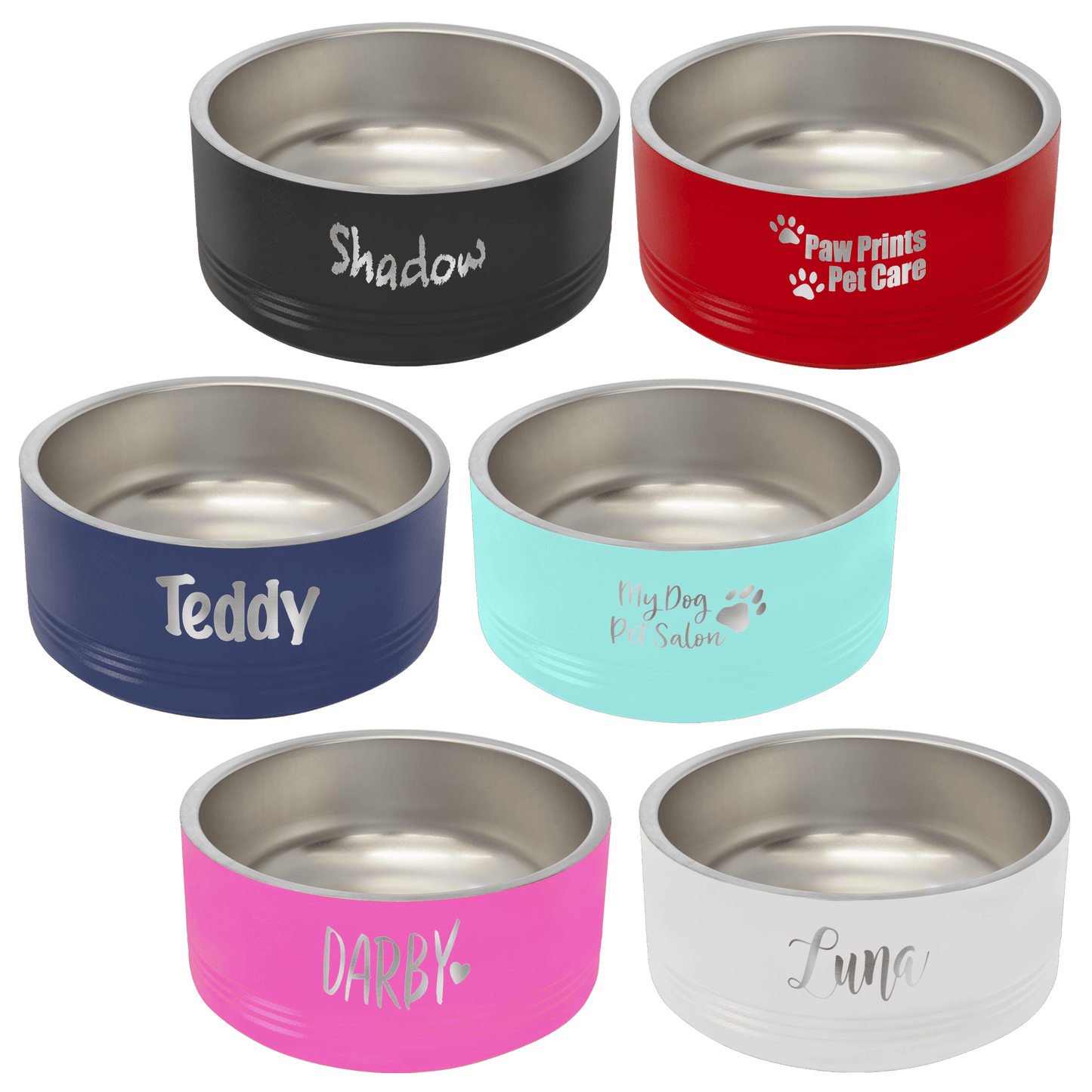 Cuencos para mascotas personalizables de 32 oz
