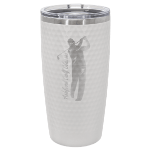 Polar Camel 20 oz. Golf Tumbler with Dimples and Slider Lid