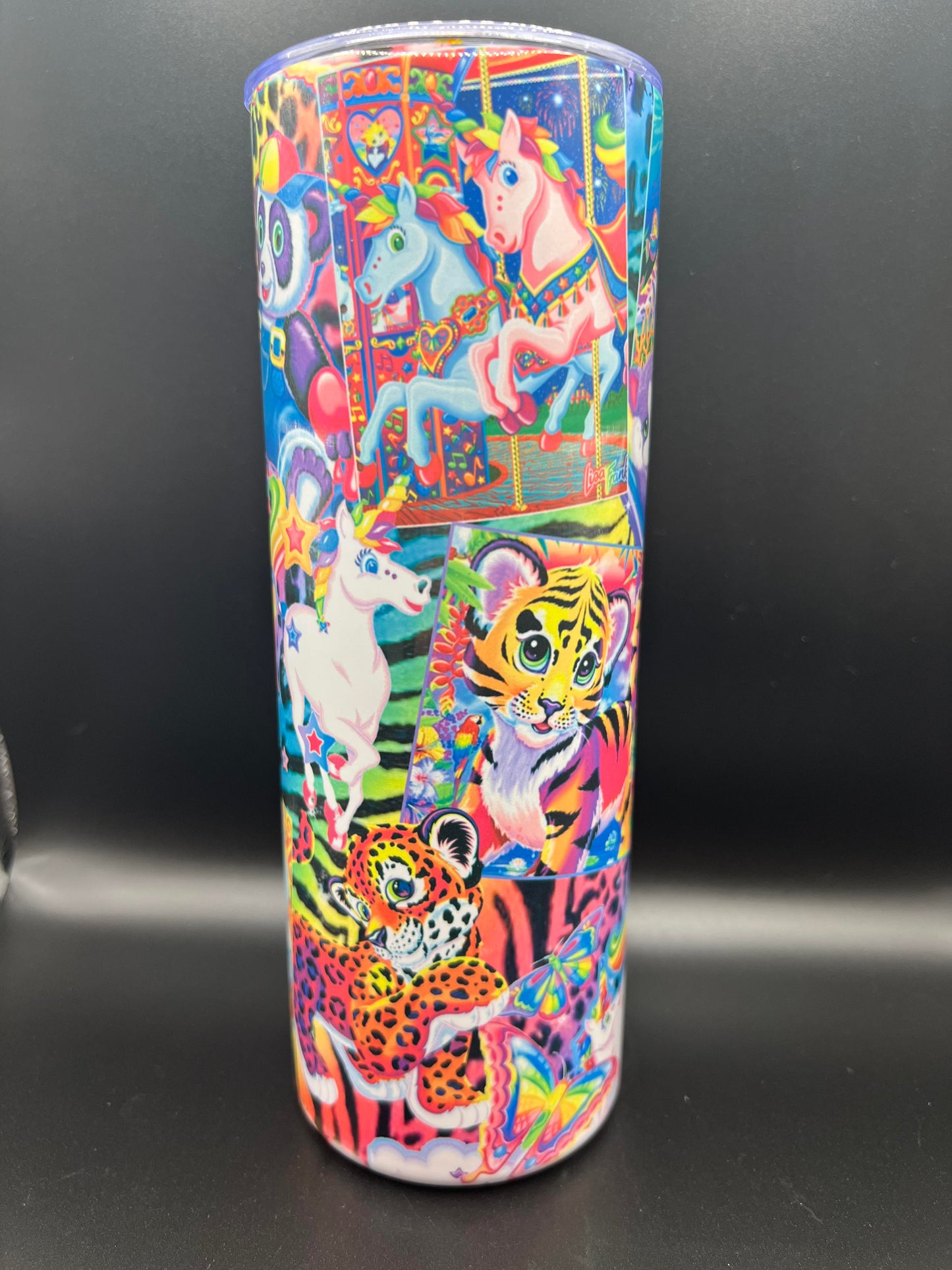 20oz Lisa Frank Collage Tumbler