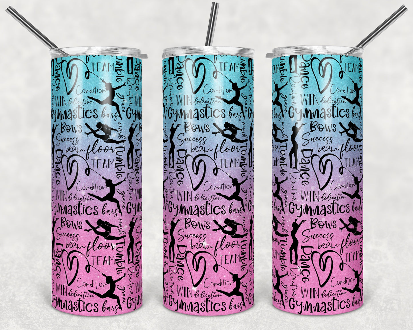 Gymnastics Full Wrap Embre  20oz Sublimated Tumbler
