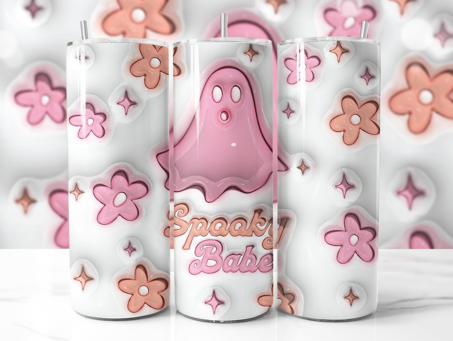 3D Puff Halloween Tumblers