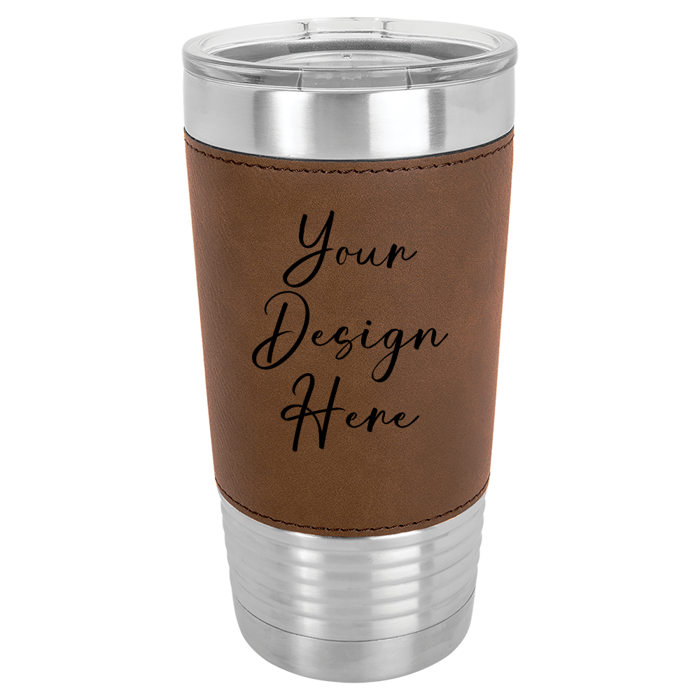 20oz Customizable Leatherette Tumbler