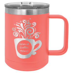 Polar Camel 15 oz. Vacuum Insulated Travel Mug with Slider Lid