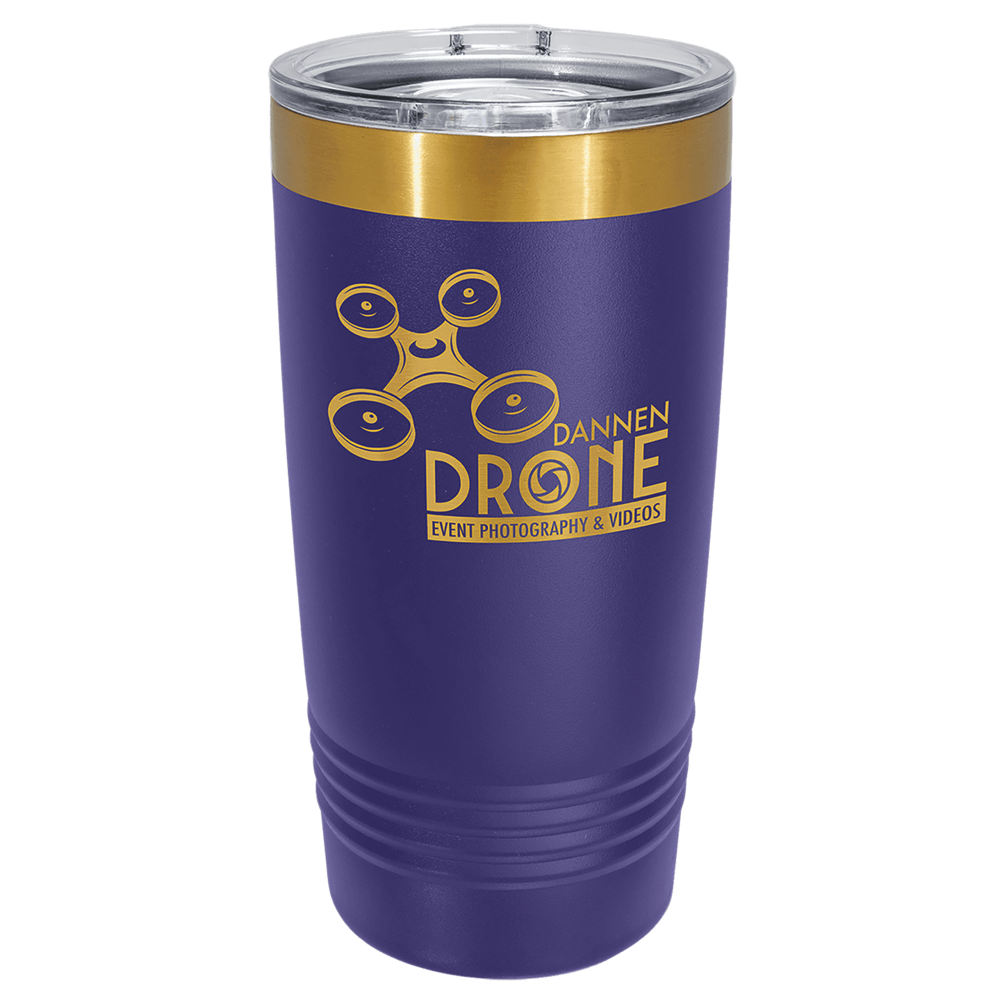 Vaso Ringneck personalizable de acero inoxidable de 20 oz