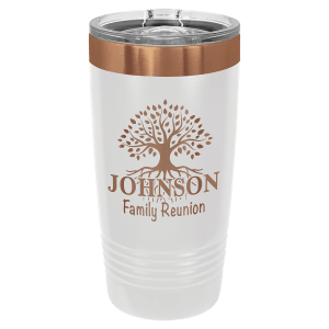 Vaso Ringneck personalizable de acero inoxidable de 20 oz