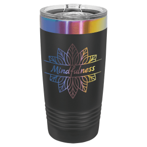 Vaso Ringneck personalizable de acero inoxidable de 20 oz