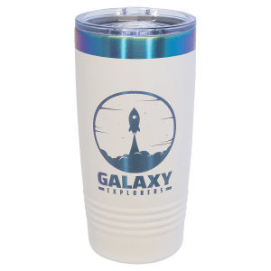 Vaso Ringneck personalizable de acero inoxidable de 20 oz