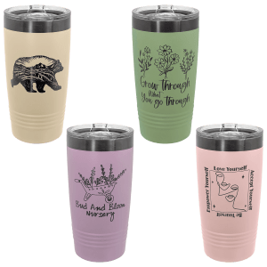 Ghost Black ION-Plated Ringneck Tumbler with Slider Lid