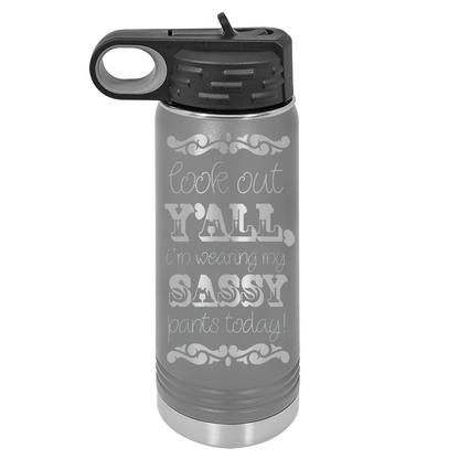 20oz Customizable Stainless Steel Water Bottle