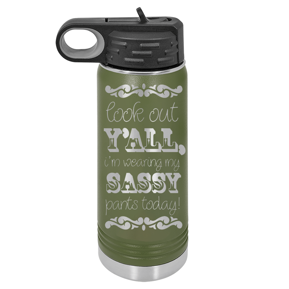 20oz Customizable Stainless Steel Water Bottle