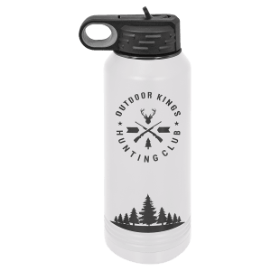 Botella de agua de acero inoxidable personalizable de 20 oz