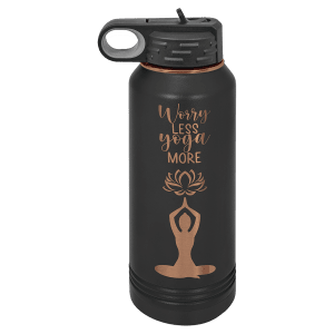 Botella de agua de acero inoxidable personalizable de 20 oz