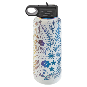 Botella de agua de acero inoxidable personalizable de 20 oz