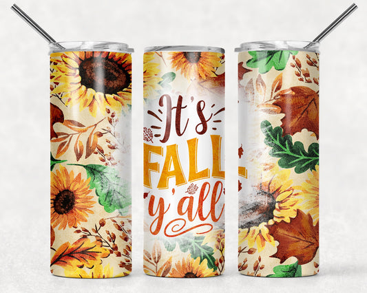 Its Fall Y'all 20oz Sublimated Tumbler