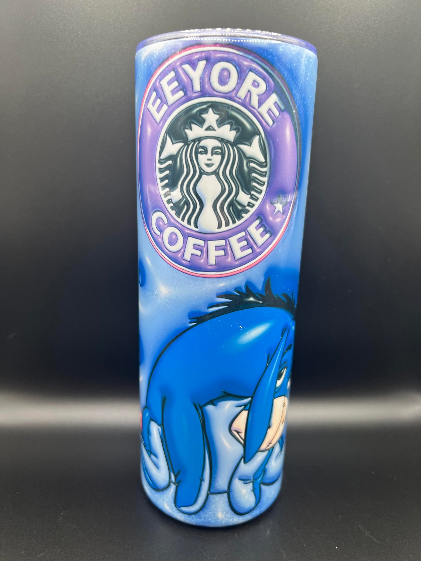 20oz Puffy 3D Eeyore Coffee Tumbler