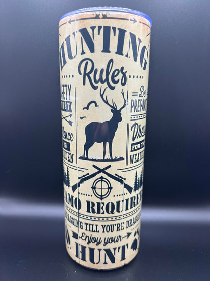 20oz Hunting Rules Tumbler